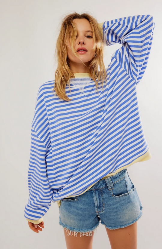 Manyana - Oversized sweater with stripes