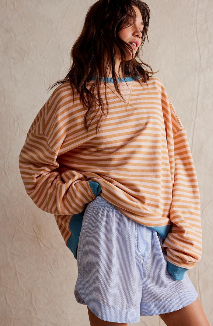 Manyana - Oversized sweater with stripes