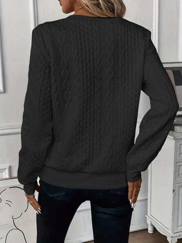 MARIANNE | SLEEK QUARTER-ZIP SWEATER