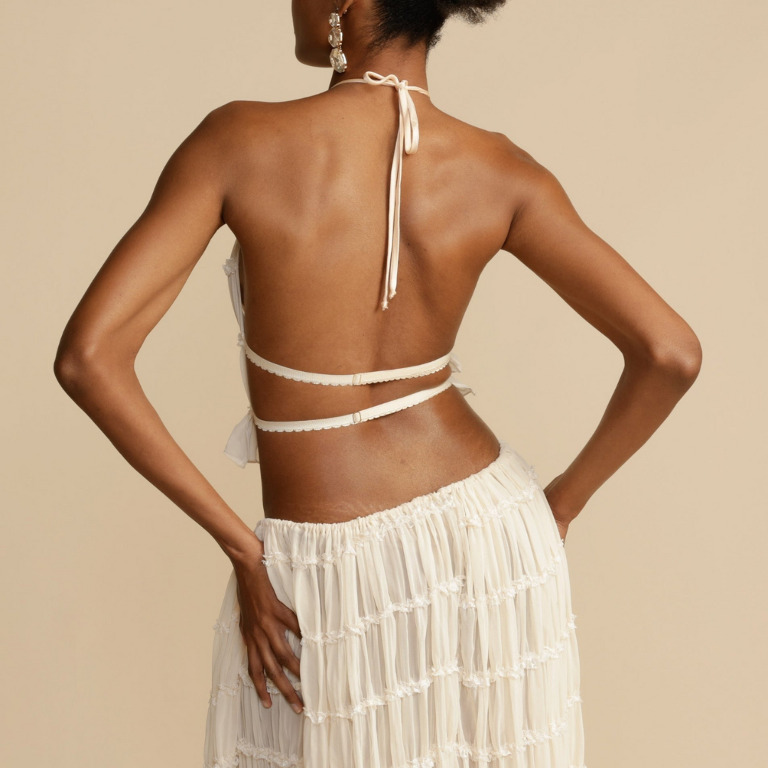 ADIRA | HALTER TOP AND SKIRT SET