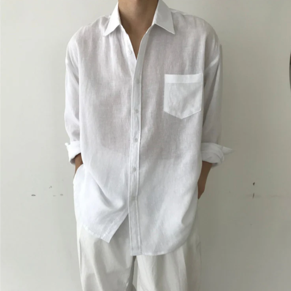 100% Linen Pocket Shirt