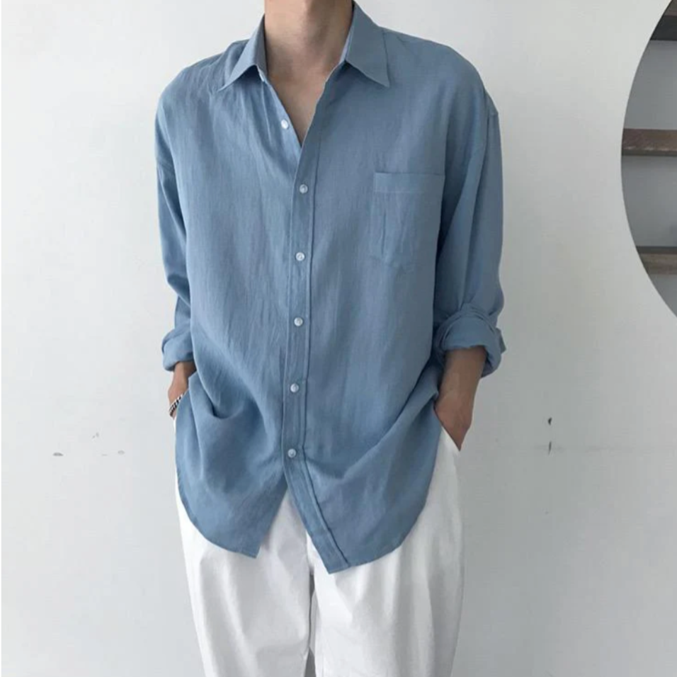 100% Linen Pocket Shirt